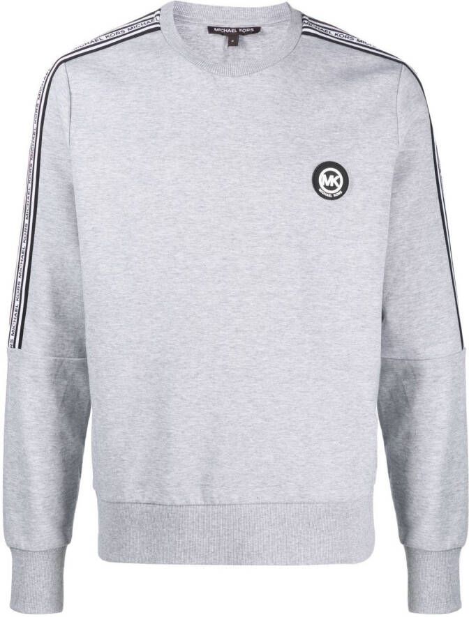 Michael Kors Sweater met logoband Grijs