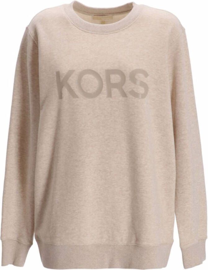 Michael Kors Sweater met logoprint Beige