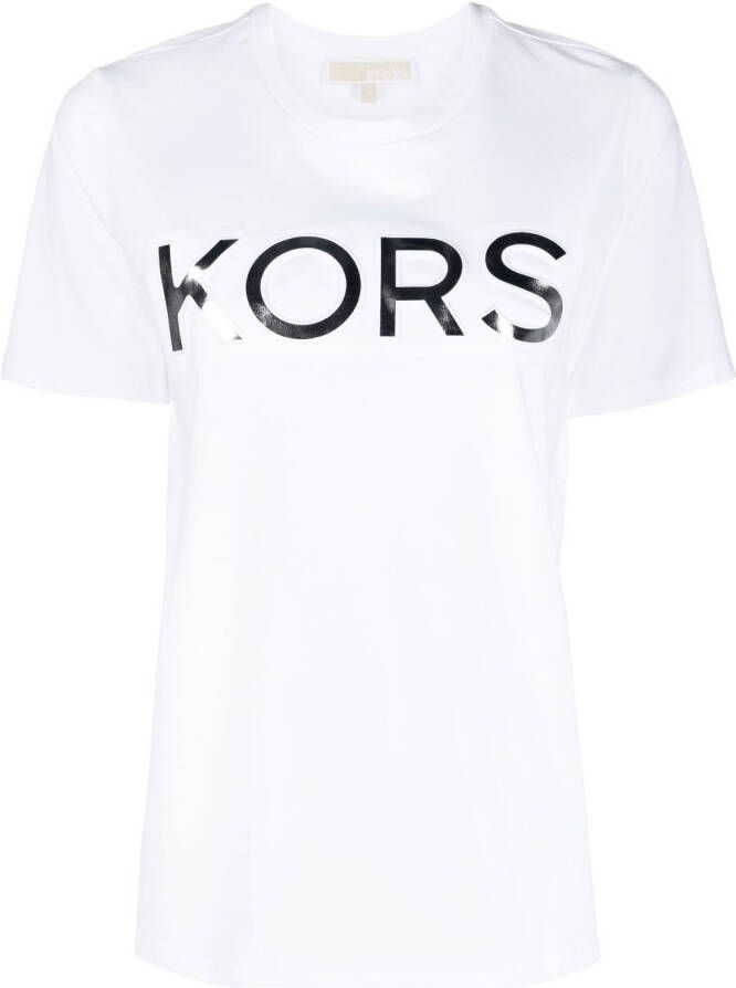Michael Kors T-shirt met logo Wit