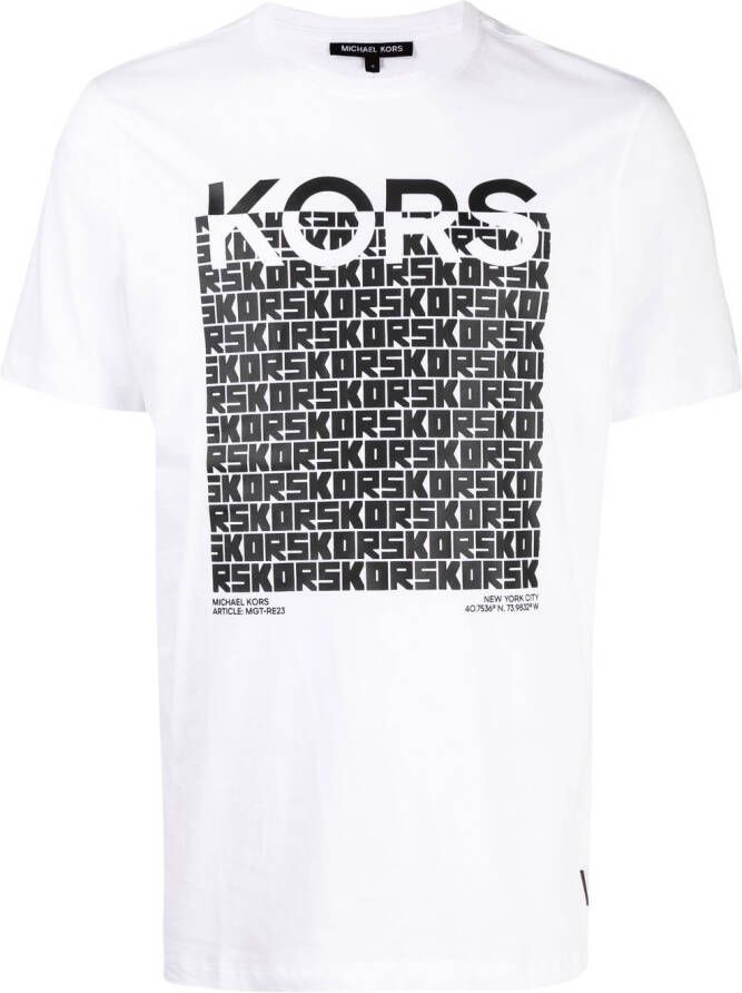 Michael Kors T-shirt met logoprint Wit