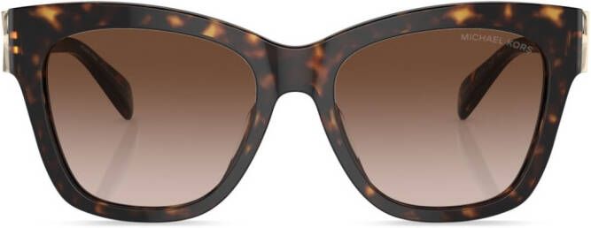 Michael Kors Zonnebril met vierkant montuur Groen