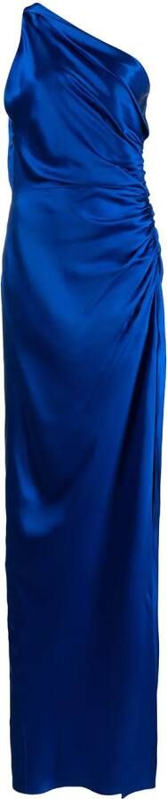 Michelle Mason Asymmetrische avondjurk Blauw
