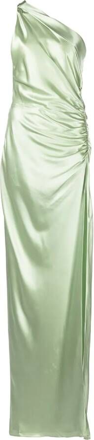 Michelle Mason Asymmetrische avondjurk Groen