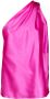 Michelle Mason Asymmetrische blouse Roze - Thumbnail 1