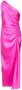 Michelle Mason Asymmetrische jurk Roze - Thumbnail 1