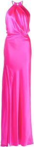 Michelle Mason Avondjurk met geplooid detail Roze