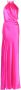 Michelle Mason Avondjurk met geplooid detail Roze - Thumbnail 1
