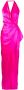 Michelle Mason Avondjurk met gesmockt detail Roze - Thumbnail 1