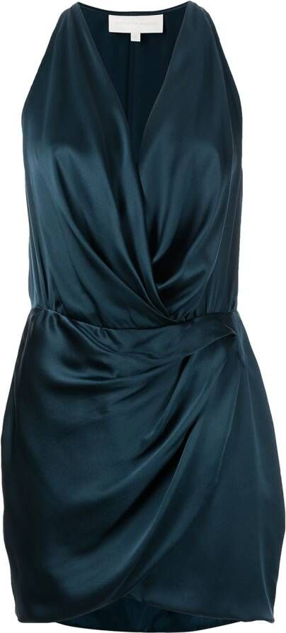 Michelle Mason Avondjurk met uitgesneden detail Blauw