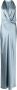 Michelle Mason Gedrapeerde avondjurk Blauw - Thumbnail 1