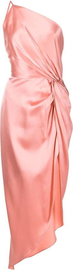 Michelle Mason Geknoopte jurk Roze