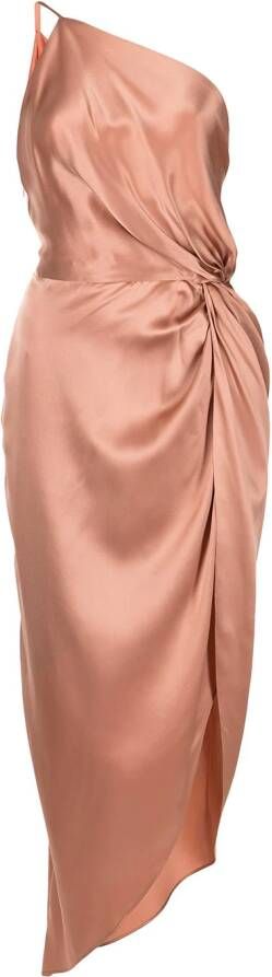 Michelle Mason Geknoopte jurk Roze
