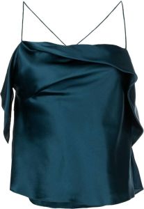 Michelle Mason Hemd met col Blauw