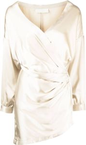 Michelle Mason Mini-jurk met gedrapeerd detail Beige