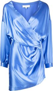 Michelle Mason Mini-jurk met gedrapeerd detail Blauw