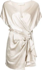 Michelle Mason Mini-jurk met gedrapeerd detail Goud