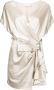 Michelle Mason Mini-jurk met gedrapeerd detail Goud - Thumbnail 1