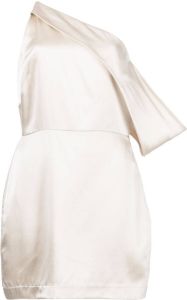 Michelle Mason Mini-jurk met gedrapeerde schouders Goud