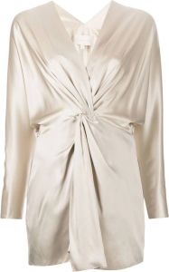 Michelle Mason Mini-jurk met strikdetail Wit