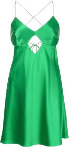 Michelle Mason Mini-jurk met uitgesneden detail Groen