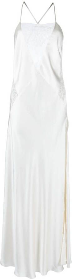 Michelle Mason Mouwloze jurk Wit