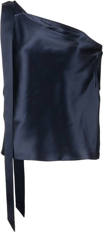 Michelle Mason Off-shoulder blouse Blauw