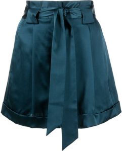 Michelle Mason Shorts met ceintuur Blauw