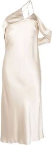 Michelle Mason Uitgesneden midi-jurk Beige