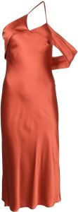 Michelle Mason Uitgesneden midi-jurk Oranje