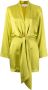 Michelle Mason Zijden mini-jurk Groen - Thumbnail 1