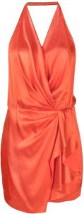 Michelle Mason Zijden mini-jurk Oranje