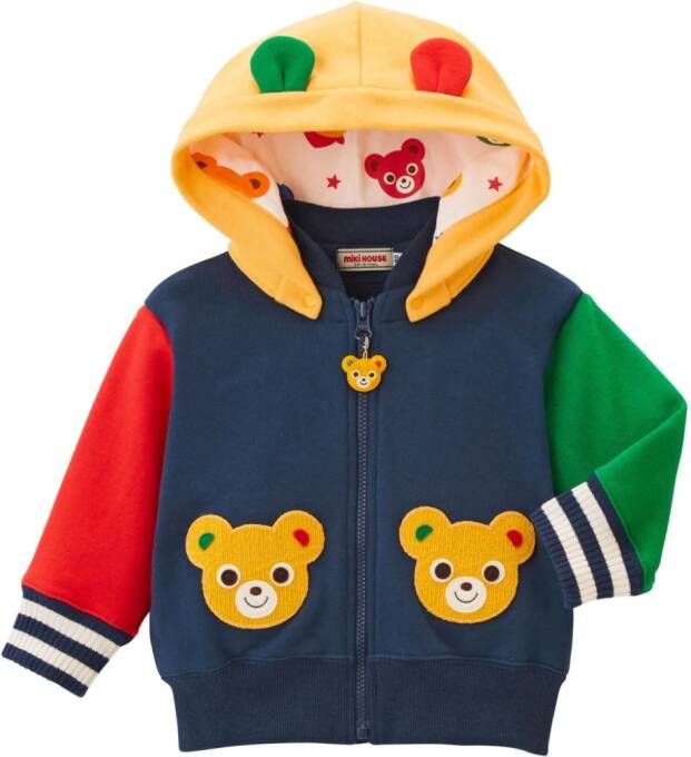Miki House Jack met capuchon Blauw