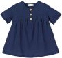 Miki House Jurk met geborduurd logo Blauw - Thumbnail 1