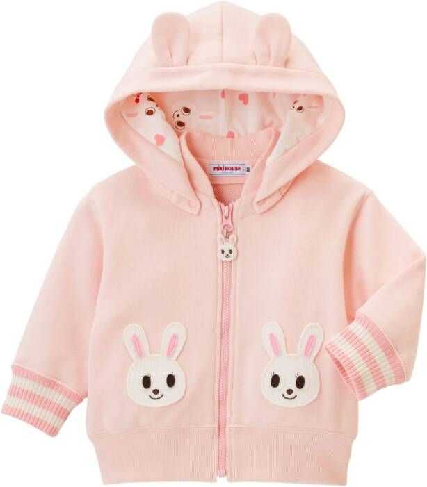 Miki House Jack met capuchon Roze