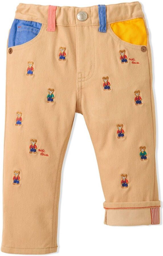 Miki House Straight broek Beige