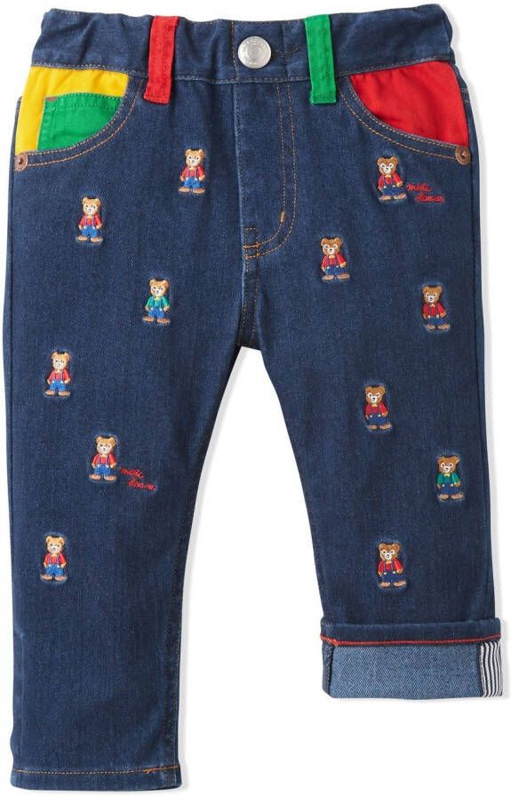 Miki House Straight jeans Blauw