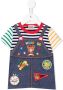 Miki House T-shirt met tuinprint Blauw - Thumbnail 1