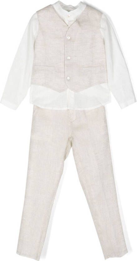 Mimilù Driedelig pak Beige