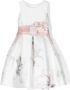 Mimilù Jurk met bloe print Wit - Thumbnail 1
