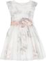 Mimilù Jurk met bloe print Wit - Thumbnail 1