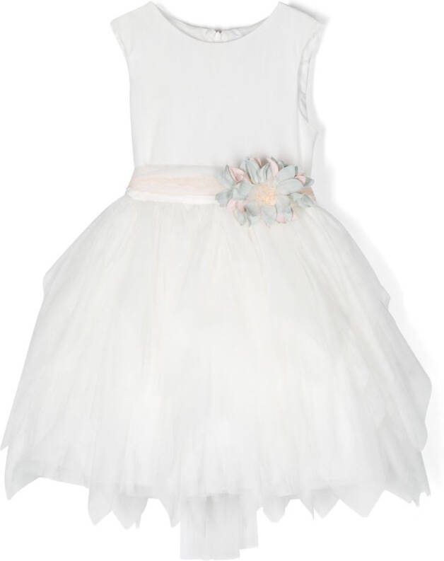 Mimilù Jurk met broche Wit