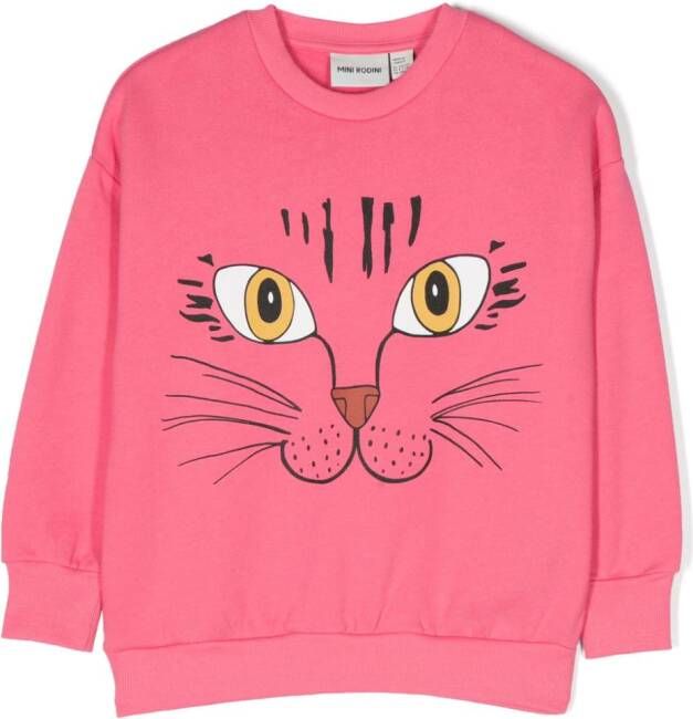 Mini Rodini Sweater met grafische print Roze