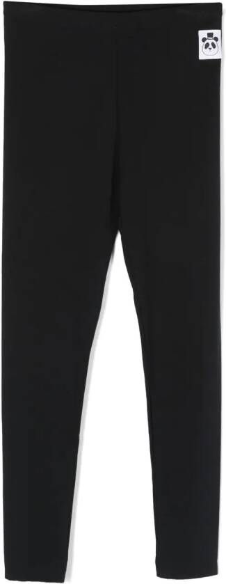 Mini Rodini Legging met logopatch Zwart