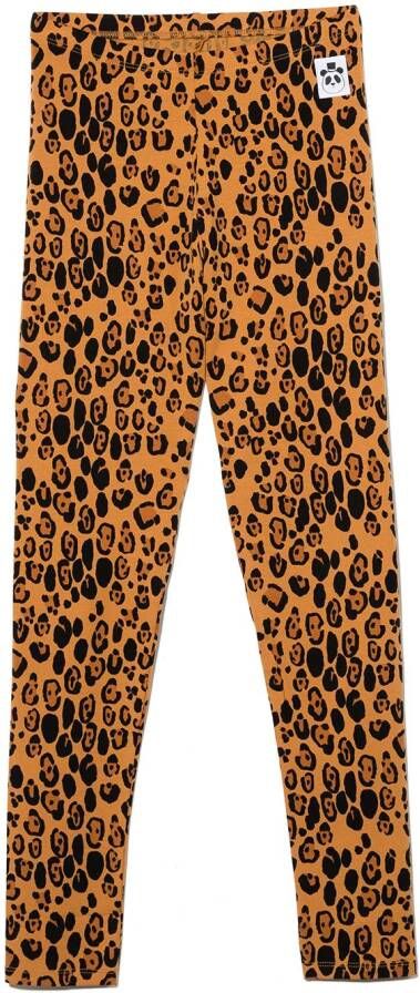 Mini Rodini Legging met luipaardprint Bruin