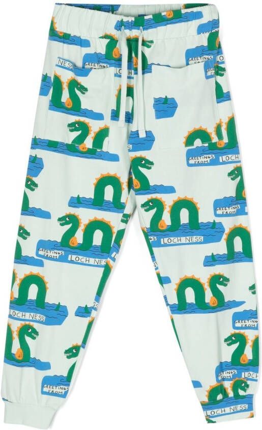 Mini Rodini Trainingsbroek met print Groen