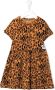 Mini Rodini Midi-jurk met luipaardprint Beige - Thumbnail 1