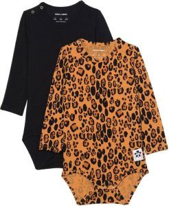 Mini Rodini Set van twee rompers Oranje