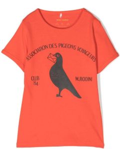 Mini Rodini T-shirt met print Rood