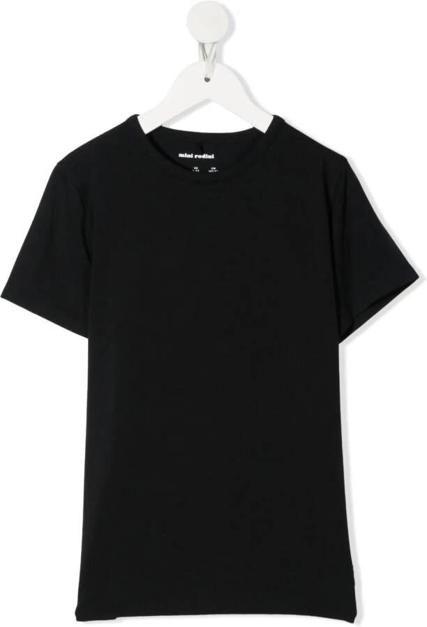 Mini Rodini T-shirt met ronde hals Zwart