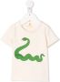 Mini Rodini T-shirt met slangenprint Wit - Thumbnail 1